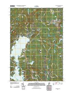 Jefferson Maine Historical topographic map, 1:24000 scale, 7.5 X 7.5 Minute, Year 2011