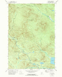 Jim Pond Maine Historical topographic map, 1:24000 scale, 7.5 X 7.5 Minute, Year 1969