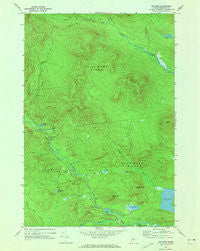 Jim Pond Maine Historical topographic map, 1:24000 scale, 7.5 X 7.5 Minute, Year 1969