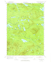 Jo-Mary Mountain Maine Historical topographic map, 1:62500 scale, 15 X 15 Minute, Year 1952