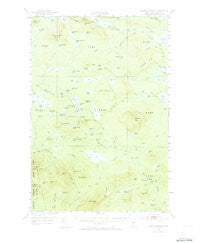 Jo-Mary Mountain Maine Historical topographic map, 1:62500 scale, 15 X 15 Minute, Year 1952