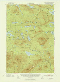 Jo Mary Mountain Maine Historical topographic map, 1:62500 scale, 15 X 15 Minute, Year 1952