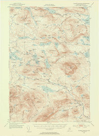 Jo Mary Mountain Maine Historical topographic map, 1:62500 scale, 15 X 15 Minute, Year 1952