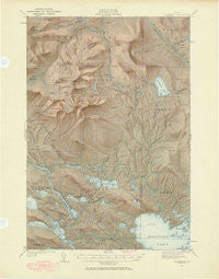Katahdin Maine Historical topographic map, 1:62500 scale, 15 X 15 Minute, Year 1949