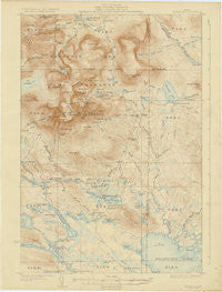 Katahdin Maine Historical topographic map, 1:62500 scale, 15 X 15 Minute, Year 1930