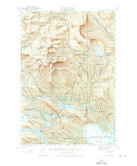Katahdin Maine Historical topographic map, 1:62500 scale, 15 X 15 Minute, Year 1949