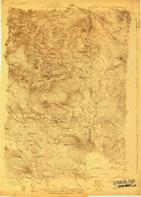 Katahdin Maine Historical topographic map, 1:48000 scale, 15 X 15 Minute, Year 1927