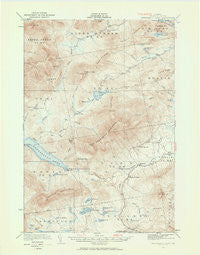 Kennebago Lake Maine Historical topographic map, 1:62500 scale, 15 X 15 Minute, Year 1932