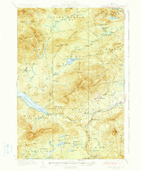 Kennebago Lake Maine Historical topographic map, 1:62500 scale, 15 X 15 Minute, Year 1936
