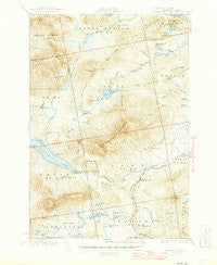 Kennebago Lake Maine Historical topographic map, 1:62500 scale, 15 X 15 Minute, Year 1936