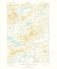 Kennebago Lake Maine Historical topographic map, 1:62500 scale, 15 X 15 Minute, Year 1932