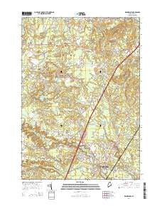 Kennebunk Maine Current topographic map, 1:24000 scale, 7.5 X 7.5 Minute, Year 2014
