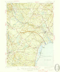 Kennebunk Maine Historical topographic map, 1:62500 scale, 15 X 15 Minute, Year 1944