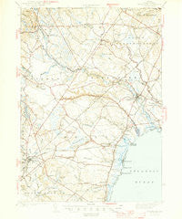 Kennebunk Maine Historical topographic map, 1:62500 scale, 15 X 15 Minute, Year 1944