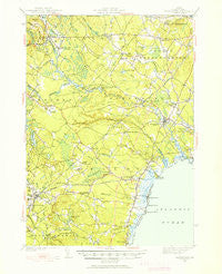 Kennebunk Maine Historical topographic map, 1:62500 scale, 15 X 15 Minute, Year 1941
