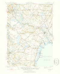 Kennebunk Maine Historical topographic map, 1:62500 scale, 15 X 15 Minute, Year 1941