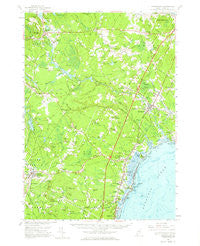 Kennebunk Maine Historical topographic map, 1:62500 scale, 15 X 15 Minute, Year 1956