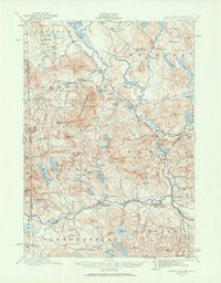 Kezar Falls Maine Historical topographic map, 1:62500 scale, 15 X 15 Minute, Year 1910