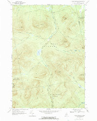 Kibby Mountain Maine Historical topographic map, 1:24000 scale, 7.5 X 7.5 Minute, Year 1970