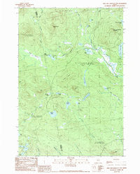 Kind and Bartlett Mtn. Maine Historical topographic map, 1:24000 scale, 7.5 X 7.5 Minute, Year 1989