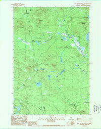 King and Bartlett Mtn Maine Historical topographic map, 1:24000 scale, 7.5 X 7.5 Minute, Year 1989