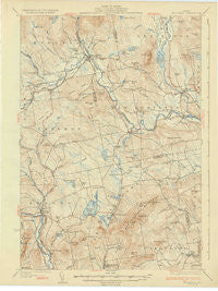 Kingfield Maine Historical topographic map, 1:62500 scale, 15 X 15 Minute, Year 1932