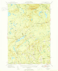 Kingsbury Maine Historical topographic map, 1:62500 scale, 15 X 15 Minute, Year 1950