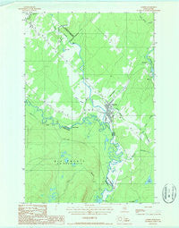 Landry Maine Historical topographic map, 1:24000 scale, 7.5 X 7.5 Minute, Year 1986