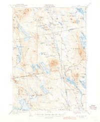 Lead Mountain Maine Historical topographic map, 1:62500 scale, 15 X 15 Minute, Year 1932