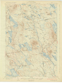 Lead Mtn Maine Historical topographic map, 1:62500 scale, 15 X 15 Minute, Year 1932
