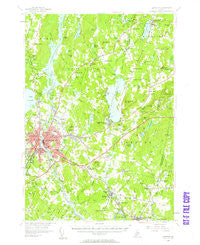 Lewiston Maine Historical topographic map, 1:62500 scale, 15 X 15 Minute, Year 1956
