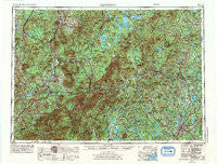 Lewiston Maine Historical topographic map, 1:250000 scale, 1 X 2 Degree, Year 1956