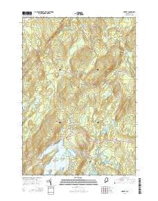 Liberty Maine Current topographic map, 1:24000 scale, 7.5 X 7.5 Minute, Year 2014