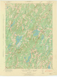 Liberty Maine Historical topographic map, 1:62500 scale, 15 X 15 Minute, Year 1942