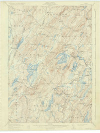 Liberty Maine Historical topographic map, 1:62500 scale, 15 X 15 Minute, Year 1916