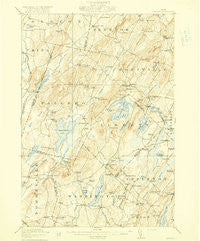 Liberty Maine Historical topographic map, 1:62500 scale, 15 X 15 Minute, Year 1916