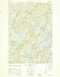 Liberty Maine Historical topographic map, 1:50000 scale, 15 X 15 Minute, Year 1950
