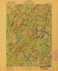 Liberty Maine Historical topographic map, 1:62500 scale, 15 X 15 Minute, Year 1916