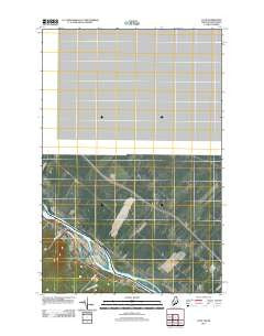 Lille Maine Historical topographic map, 1:24000 scale, 7.5 X 7.5 Minute, Year 2011