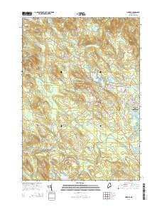 Limerick Maine Current topographic map, 1:24000 scale, 7.5 X 7.5 Minute, Year 2014