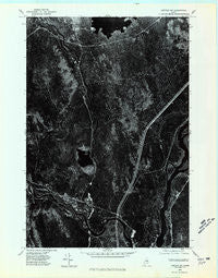 Lincoln SW Maine Historical topographic map, 1:24000 scale, 7.5 X 7.5 Minute, Year 1975