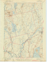 Lincoln Maine Historical topographic map, 1:62500 scale, 15 X 15 Minute, Year 1942