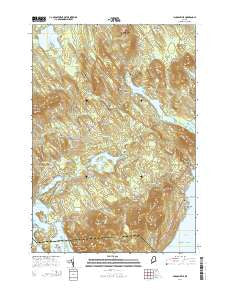 Lincolnville Maine Current topographic map, 1:24000 scale, 7.5 X 7.5 Minute, Year 2014