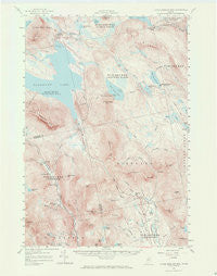 Little Bigelow Mtn Maine Historical topographic map, 1:62500 scale, 15 X 15 Minute, Year 1956