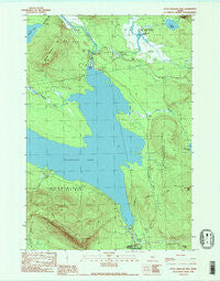 Little Bigelow Mtn Maine Historical topographic map, 1:24000 scale, 7.5 X 7.5 Minute, Year 1989