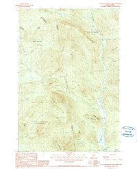 Little Kennebago Lake Maine Historical topographic map, 1:24000 scale, 7.5 X 7.5 Minute, Year 1990