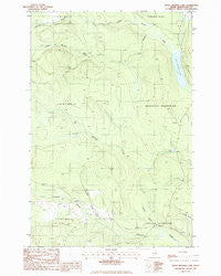 Little Machias Lake Maine Historical topographic map, 1:24000 scale, 7.5 X 7.5 Minute, Year 1986