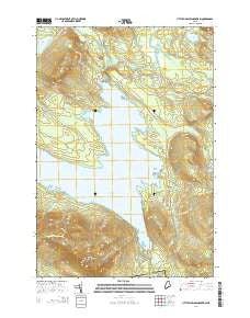 Little Bigelow Mountain Maine Current topographic map, 1:24000 scale, 7.5 X 7.5 Minute, Year 2014