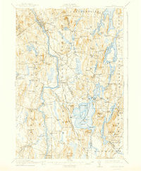 Livermore Maine Historical topographic map, 1:62500 scale, 15 X 15 Minute, Year 1912