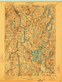 Livermore Maine Historical topographic map, 1:62500 scale, 15 X 15 Minute, Year 1912
